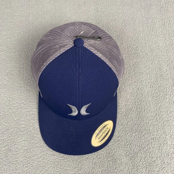 Hurley Men Sportswear Trucker SnapBack Hat Cap Blue  Adult,Adjustable,One Size - Picture 1 of 9